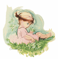 Kort - Christels Lille pige i græs